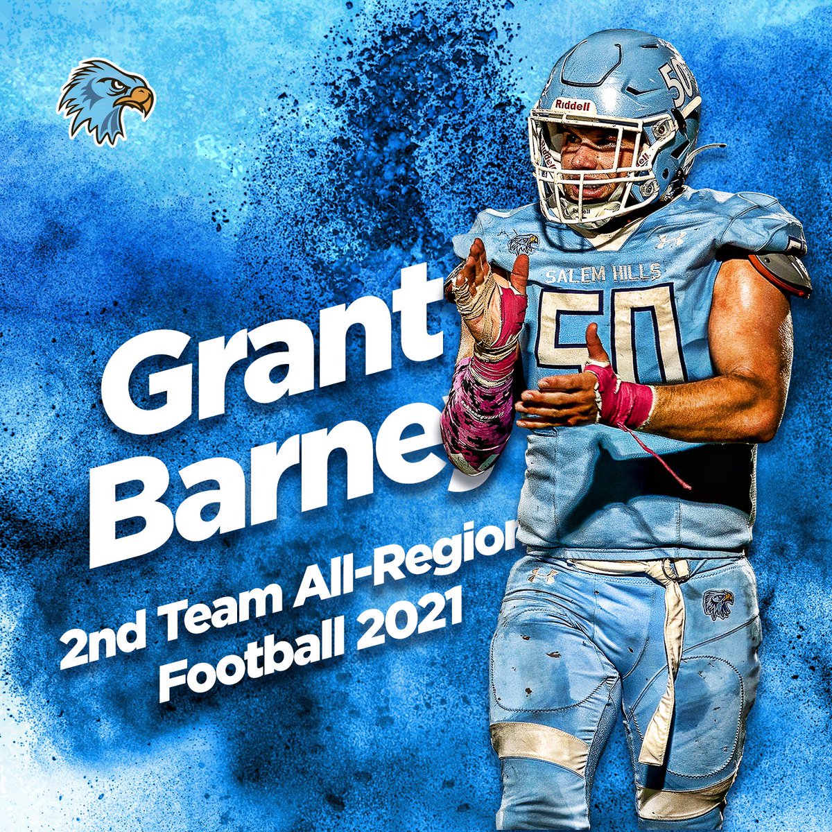 Congratulations <a href="/GrantBarney3/">Grant Barney</a> one being selected 2nd Team All-Region! Keep climbing. #theskyhawkway
