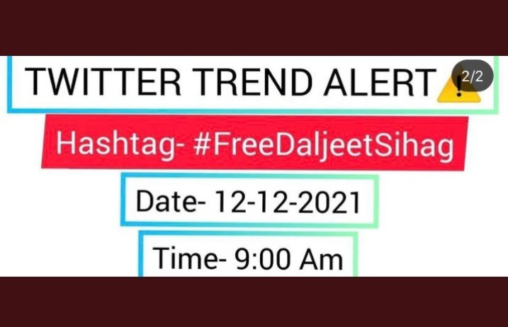 SumitChaudharyy's tweet photo. I'm stand with this hashtag 👇 

#FreeDaljeetSihag https://t.co/z3pIxi8TKo