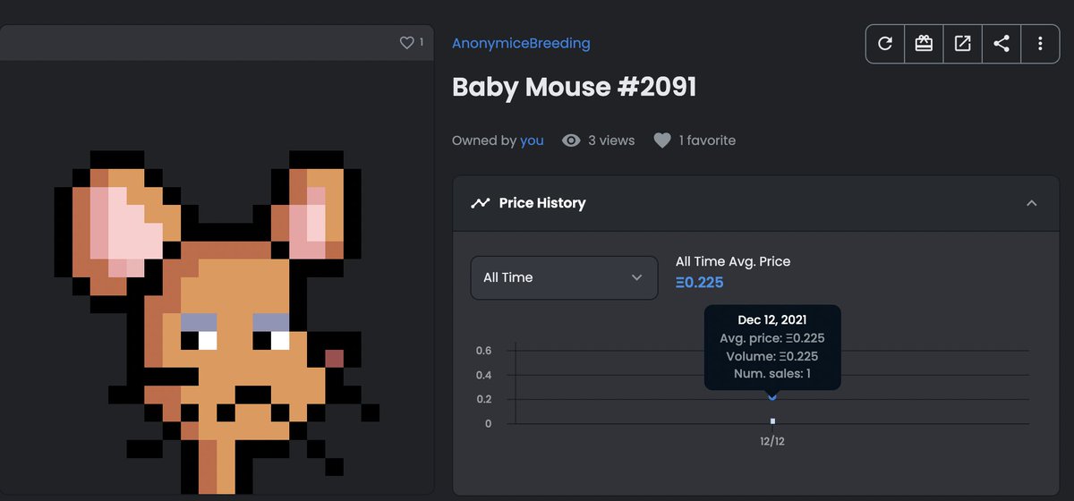 Some of my biggest NFT wins happened after joining alpha groups.

<a href="/AnonymiceNFT/">Anonymice (🐭,🐭)</a> have one of the best alphas so I'm going to GIVEAWAY a baby mouse to one lucky follower to give them a kick start on their NFT journey. 

All you have to do is follow me 🐭
Like + retweet! 🧀

#NFTs
