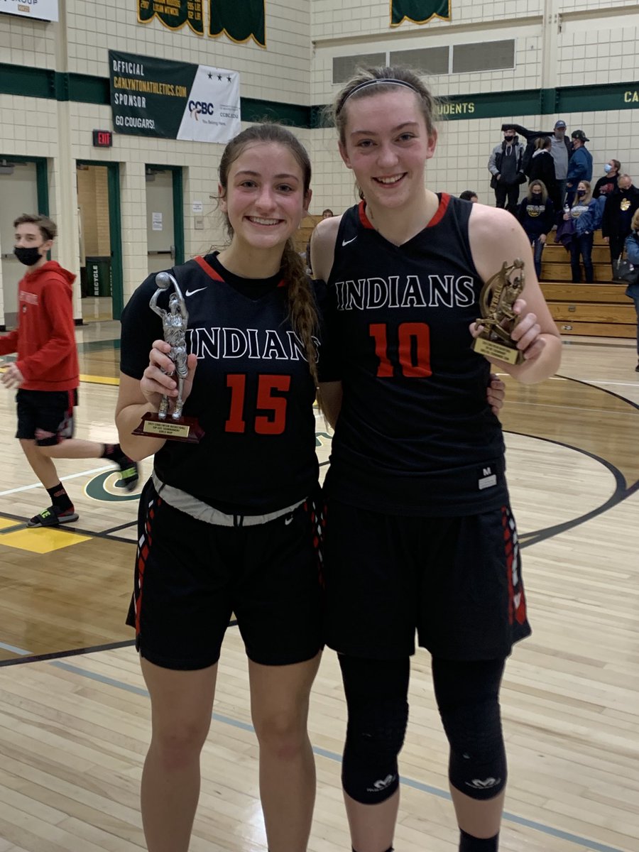 All-tournament team KHoward and MVP MRieker.