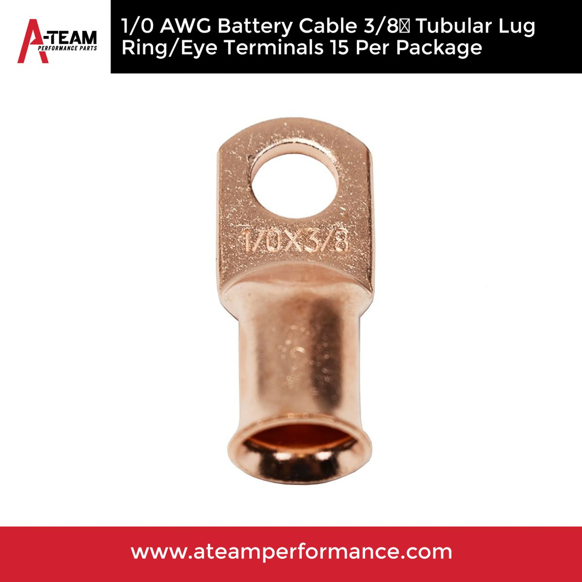 ateamperforman1's tweet image. HOT PRODUCT OF THE DAY!!! 🔥 🔥 🔥

A-Team Performance 1/0 AWG Battery Cable 3/8″ Tubular Lug Ring/Eye Terminals 15 Per Package

Click here to buy: ateamperformance.com/product/1-0awg…

#distributorcap #readytorun #classicsdaily #SWPP #carrestoration #autoparts #replacementparts #fordnation