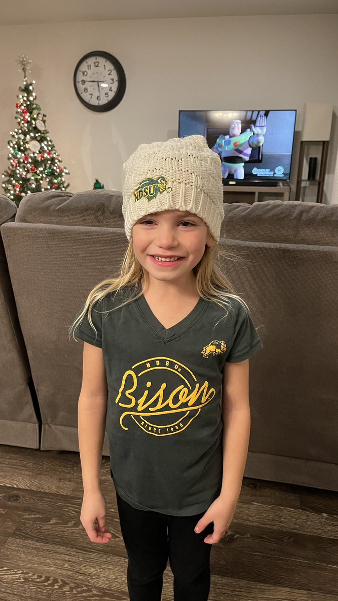 Ending our day with a green and gold headwear fashion show. 💚💛🤘