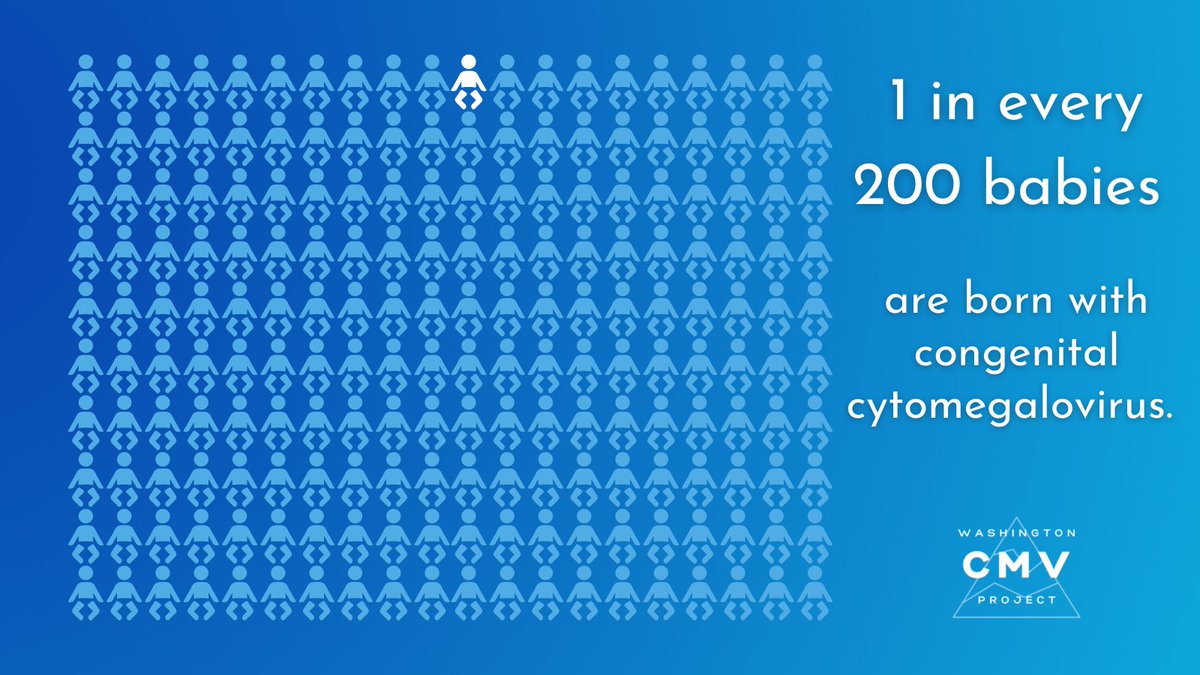Make a difference this holiday season as you gather safely with family &amp; friends. Share #CMVFACTS  
- 1 in 200 babies are born with #CMV
- It’s preventable. Learn how. Link in bio
- It’s the leading non genetic cause of hearing loss in children and more common than many disorders