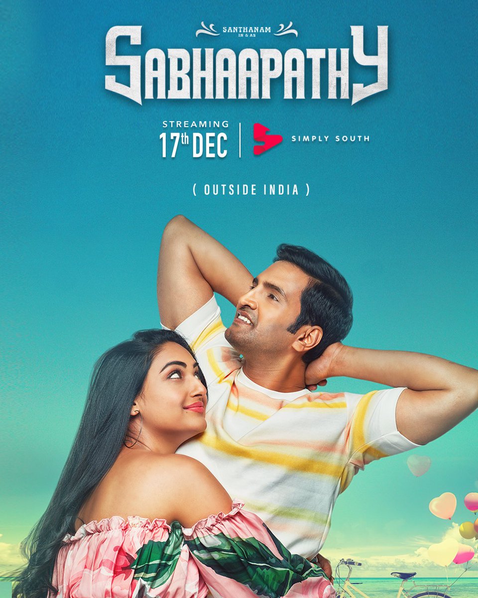 ECRManojS's tweet photo. An uncommon thing can happen to any common man. 

#Santhanam's Comedy Entertainer #Sabhaapathy streaming from 17th December on Simply South. (Outside India)

@iamsanthanam | @preetiverma | #MSBaskar |  | @Rsrinivasarao_ | 

#SabhaapathyOnSimplySouth https://t.co/TKRZBBKJuc