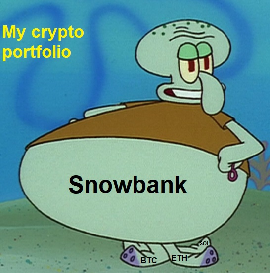 babaros21's tweet photo. @SnowbankDAO
 #HonestlySBGudProject #DeFi My portfolio!!! https://t.co/1WCuzTjmQv