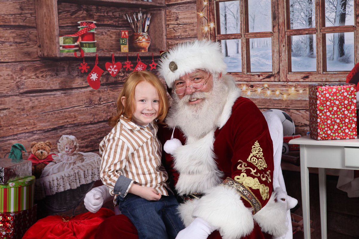 Had riles birthday party today and took the babies to meet Santa!! Great weekend so far!