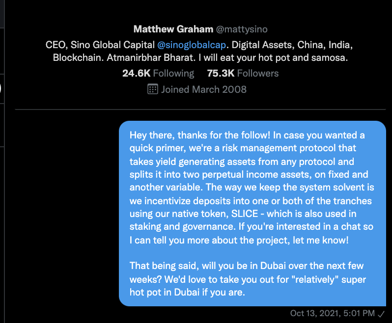 Tranche Finance tweet media