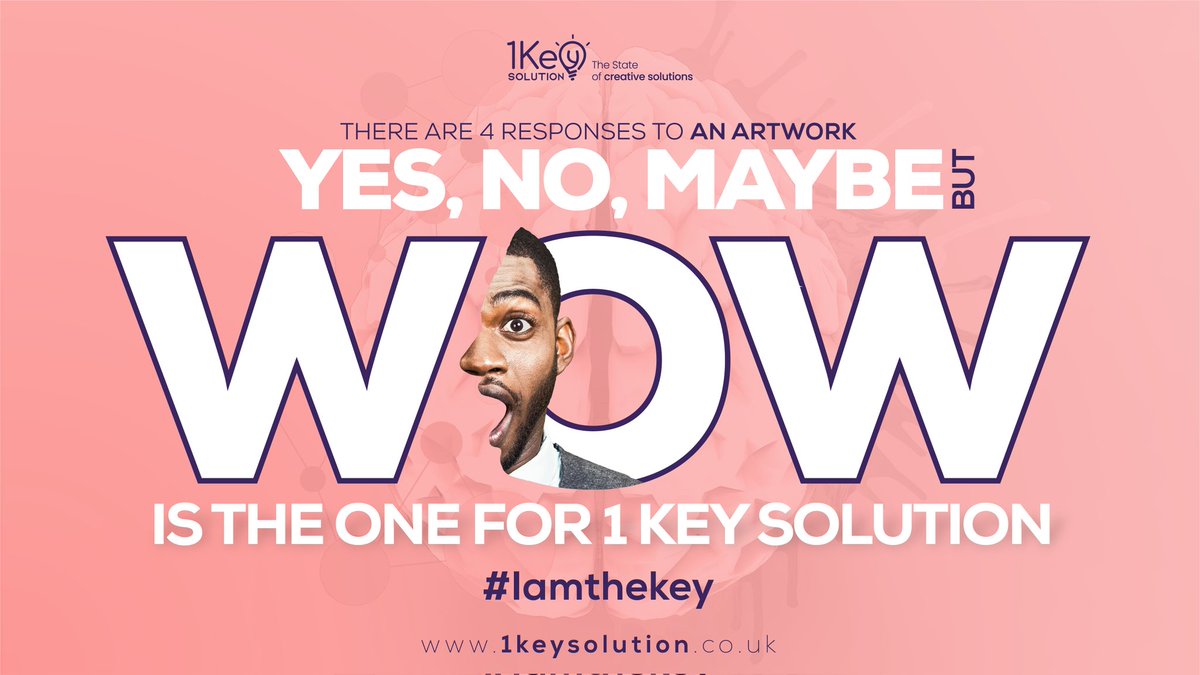 1KeySolution's tweet image. We strongly believe on the CREATIVITY! 
Creativity is not what you see but what you make others see.
Call at: 0116 274 2601
Email us: contact@1keysolution.co.uk
Website: 1keysolution.co.uk

#1KeySolution #Iamthekey #Wow #socialmedia #Twitter #TrendingNow