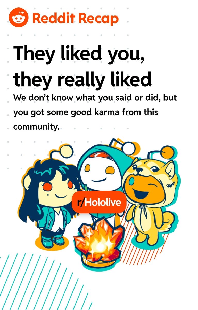 My reddit recap really be calling my hololive addiction out 