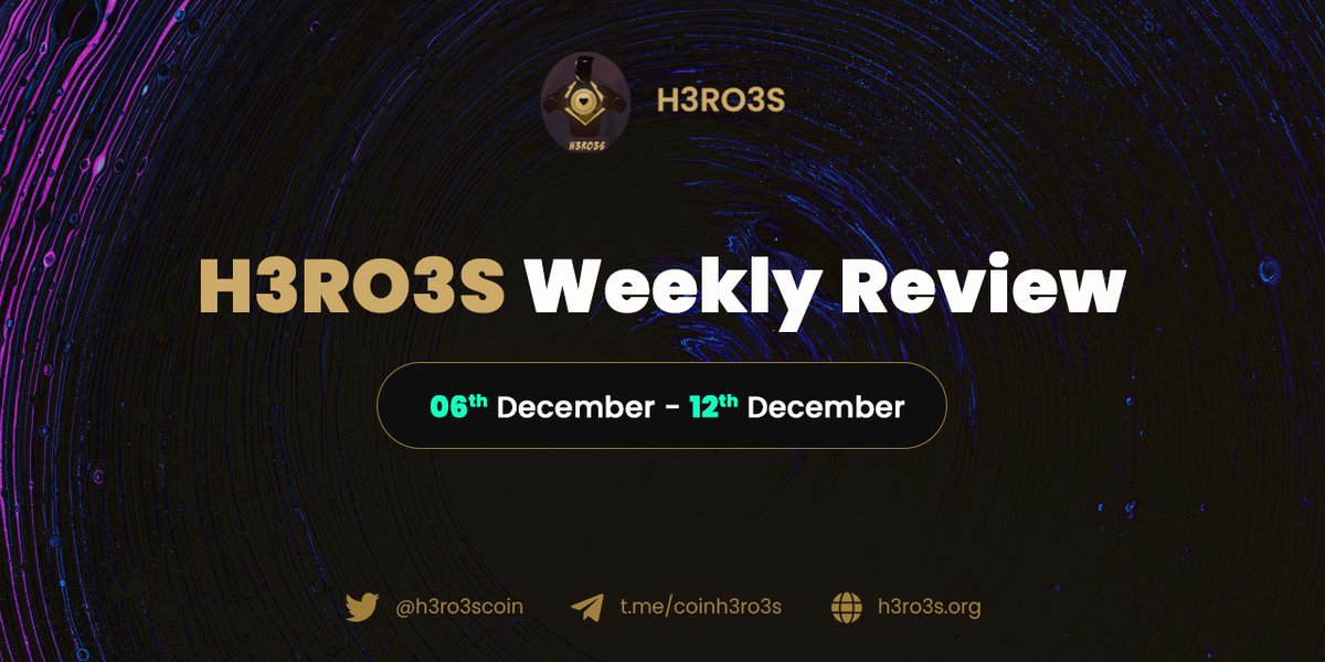 H3RO3SCOIN's tweet photo. 📜H3RO3S is pleased to review this week again  ( 6th Dec - 12th Dec.)
 
🟠Feature on HackerNoon
🟠Feature on Tech Bullion
🟠Feature on Irish Tech News 
🟠KuCoin x H3RO3S BurningDrop
🟠AMA with Shinchan Group 

#H3RO3S #IMO #KuCoin https://t.co/4PqHdyOG0M