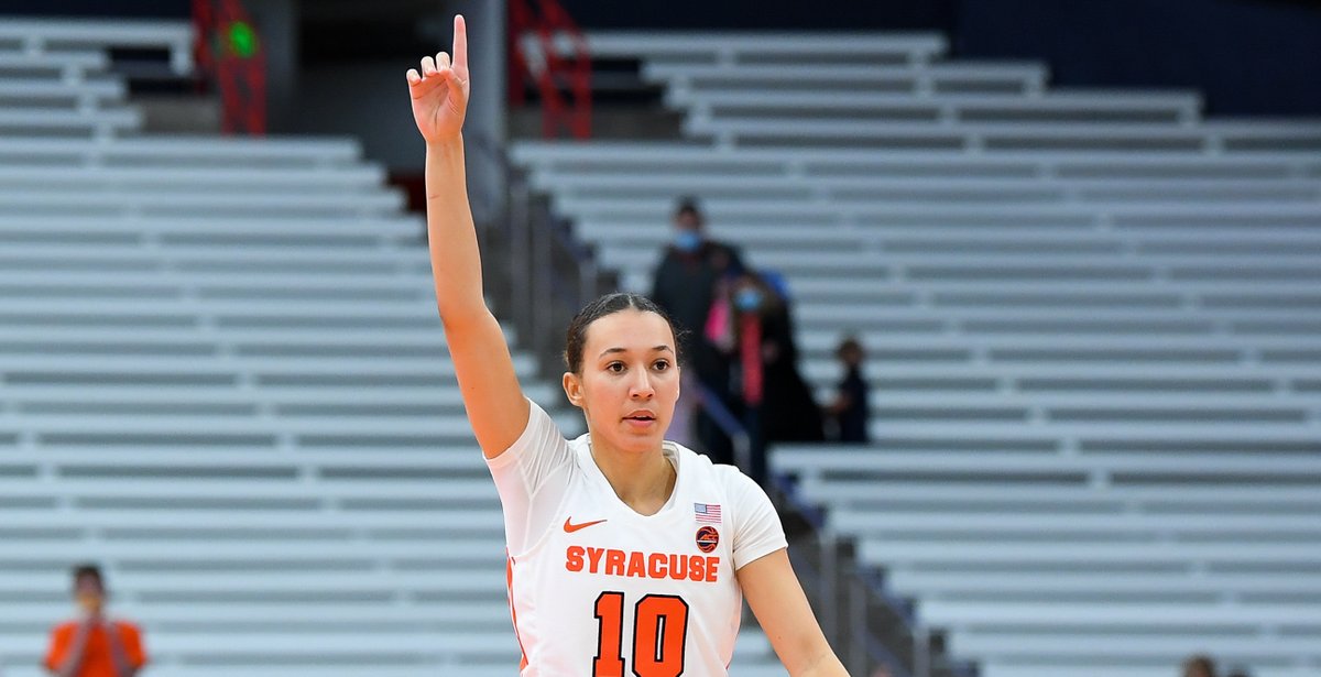 Syracuse women’s basketball blew out Clemson 86-46 to earn its 5th straight win. @allisonkturner with highlights and a recap. https://t.co/YDSaSuMb1v https://t.co/wYAlcgYTd3