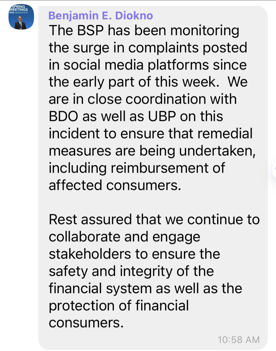 newswatchplusph's tweet photo. BSP Governor Ben Diokno says central bank coordinating with BDO, UnionBank to resolve and reimburse unauthorized fund transfers from BDO depositors to a certain βMark Nagoyoβ account under UnionBank after multiple reports surfaced online | @meltlopez https://t.co/0TQTxofECc
