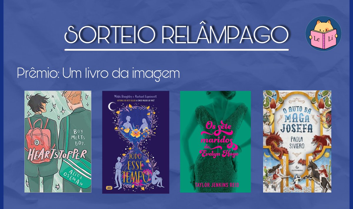 Leituraliteral's tweet image. ⚡ SORTEIO RELÂMPAGO

Prêmio: Um livro da imagem

Regras: 
↪️ Seguir @Leituraliteral, @ofertasll 
↪️ Dar RT nesse Tweet
↪️ Dar RT no TWEET FIXADO

Sorteio dia 15/12