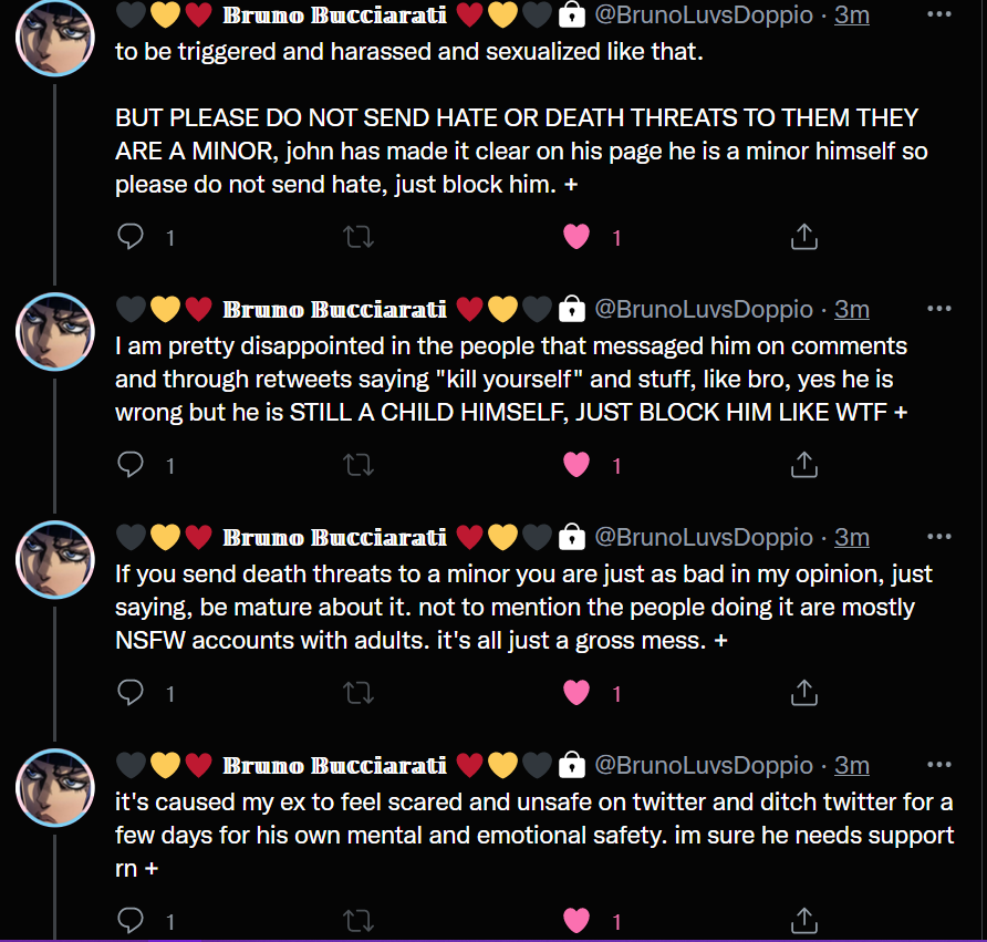 L30N34BBACH10's tweet photo. /I am close friends with bruno so this post is just to give more awareness on this issue he posted about. he explains everything in the screenshots i've posted. please retweet this. https://t.co/ABBjM6uOSr
