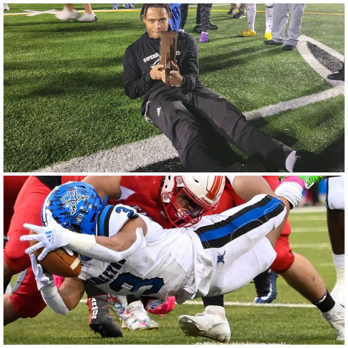 Brought the trophy back to the town!!! Great way to end the season💙 #bluehearts💙💙