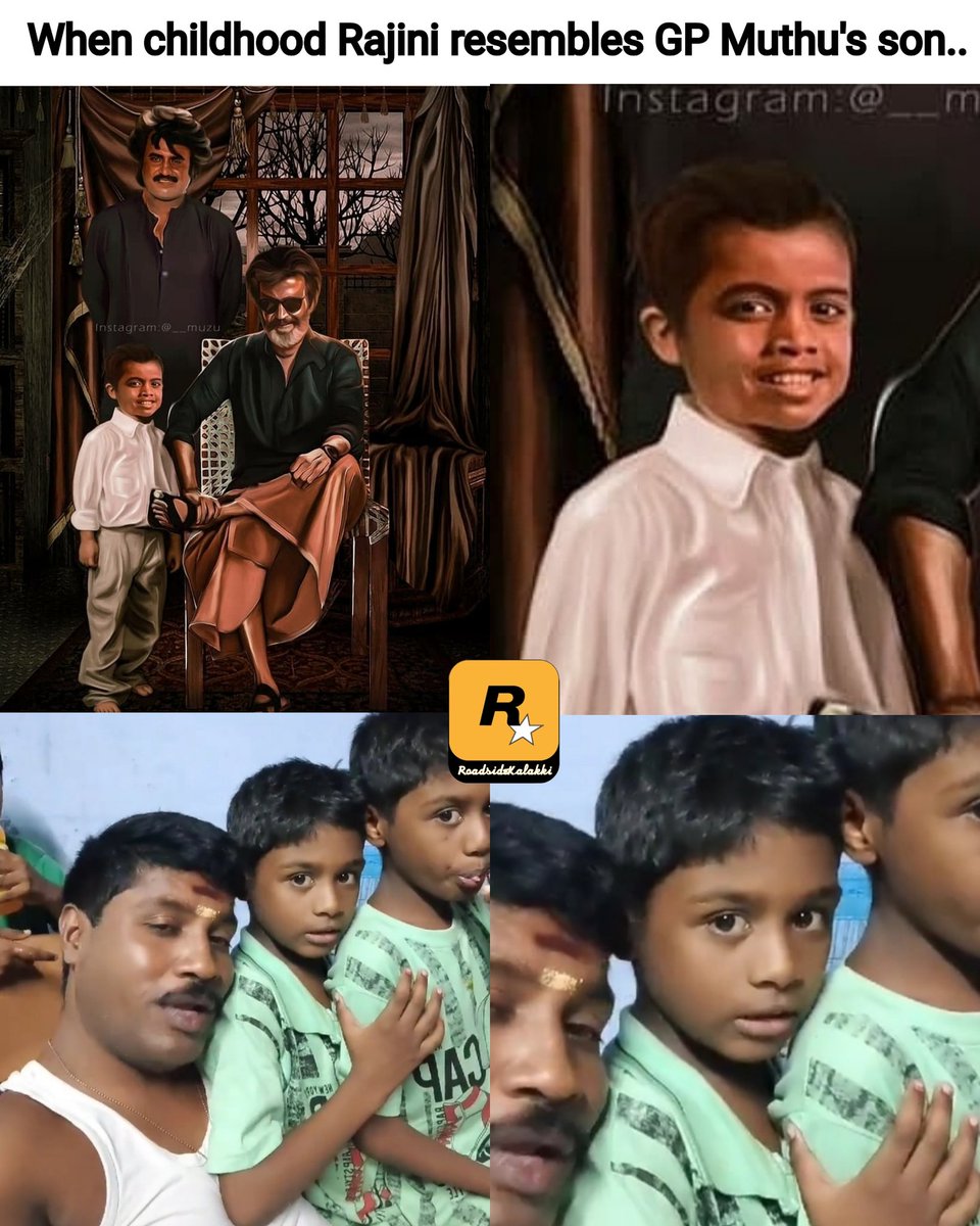 RoadsideKalakki's tweet photo. Doppelganger of Thalaivar found!!
#gpmuthu
#jaibheem #trending #DARBAR #memes #vijaytv #maanadu #annathe

#simbu #vijaysethupathy #tamil #modi #dhanush #surya #corona #kamalhaasan #arrahman #vijay #ajith #nayanthara #netflix #marvel #rajinikanth  #roadsidekalakki #hbdrajinikanth https://t.co/vqOmgh1W95
