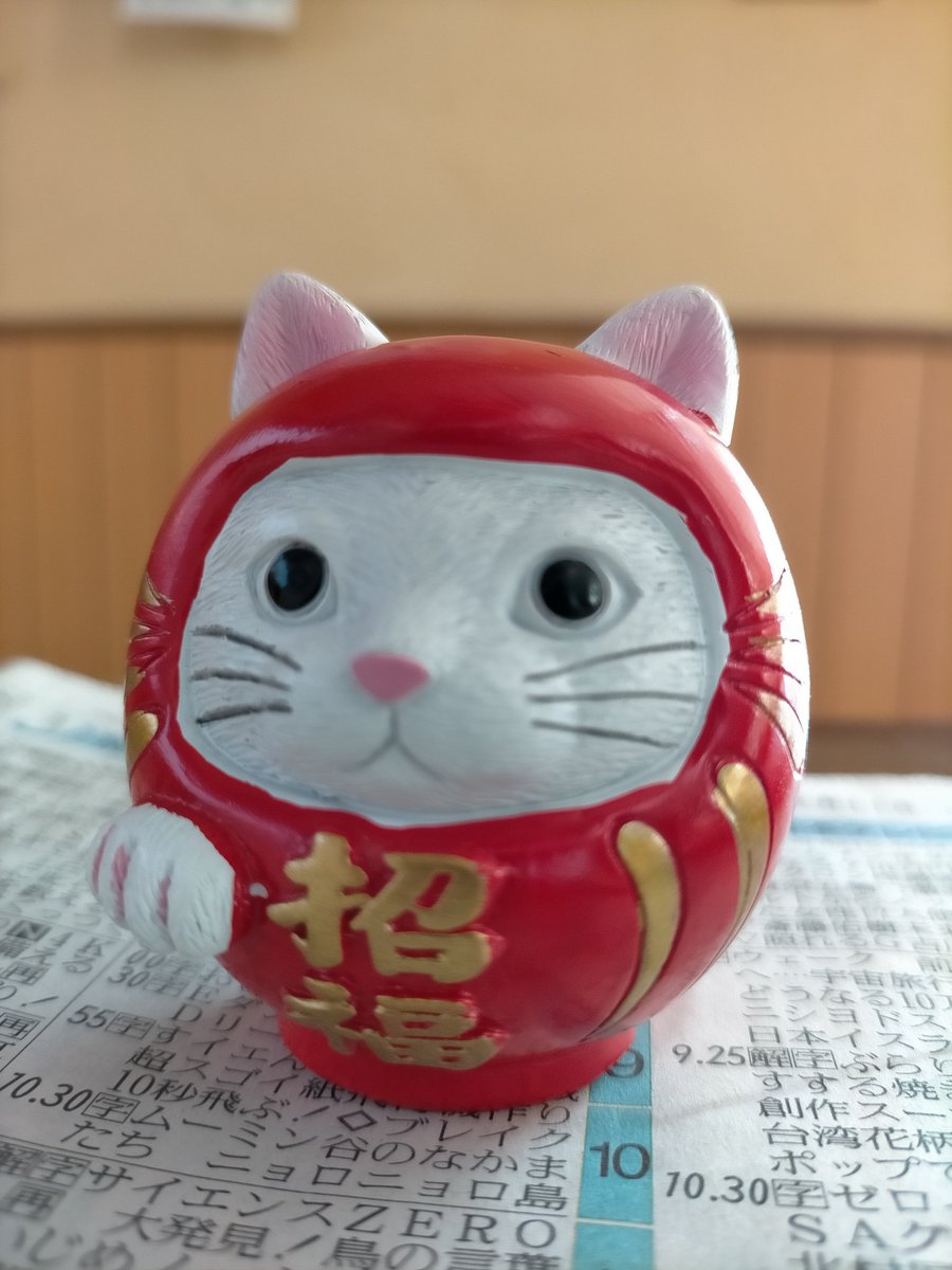 白色のねこだるまに色を塗って自分の家の猫にするアイディアがかわいい 天才 キジトラは難しそう Togetter