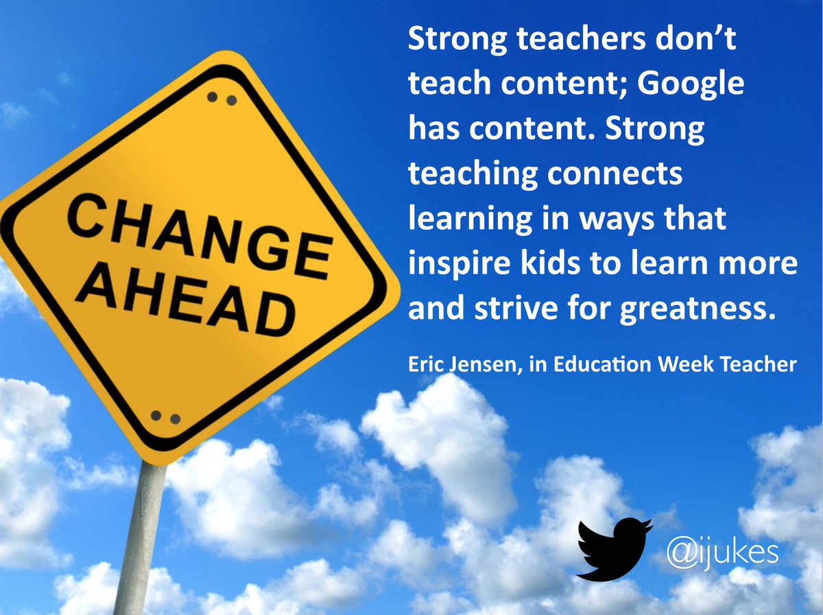 Strong teachers don't teach content..