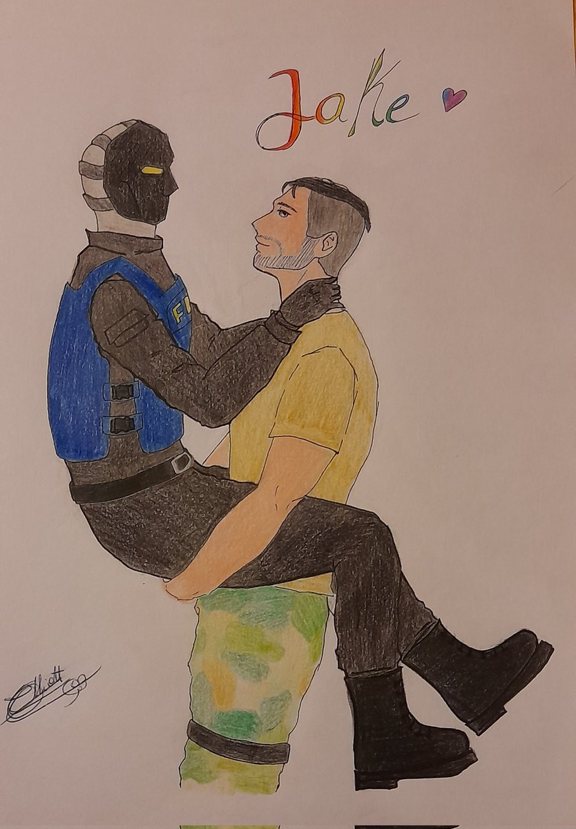 naenaan's tweet photo. Esta es una pequeña Colaboración con mi bella Elliott (me pidió que no la etiquete 👀) gracias por tu bello dibujo.
#infamesrpfanart #Jake #agenteJ #ryanblake 
💜Reencuentro💙 https://t.co/yVYkYc6LVm