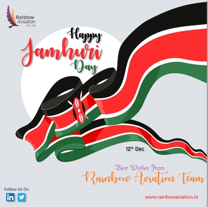 Happy Independence Day! #JamhuriDay 🇰🇪
<a href="/KenyaAirways/">Official Kenya Airways</a> 
<a href="/RainbowPrivate/">Rainbow Aviation Private Limited</a> <a href="/nishseth/">Nishant Seth</a>