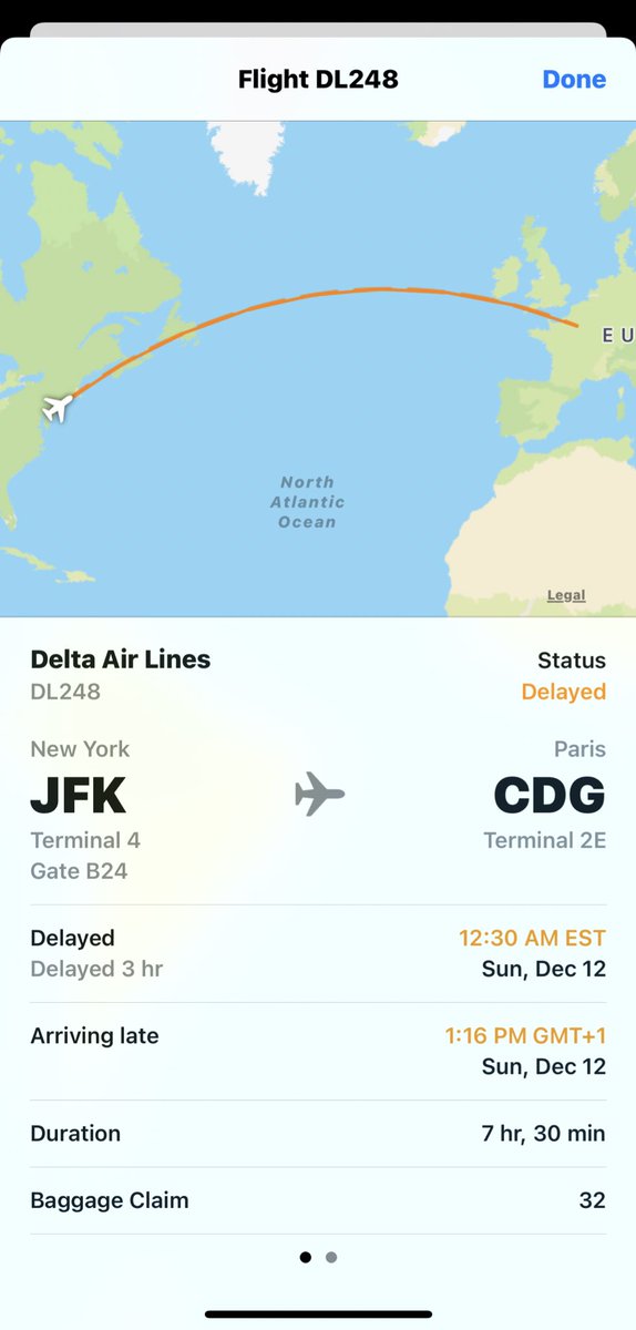 Fake12299's tweet photo. @Delta my flight to Paris has been delayed for 3 hours now and maybe more, and I’ll probably miss my connection to amman. Thank you never again with delta https://t.co/XW7fFhPsTL