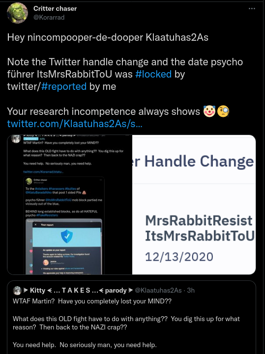 BlockedByMartin's tweet photo. "Nincompooper-de-dooper" Really Martin?
What are you, like 3yrs old?
#BoopBoopADoop #durrrrr
https://t.co/xJWp2HBVZ7 https://t.co/oaeOnR7WD4
