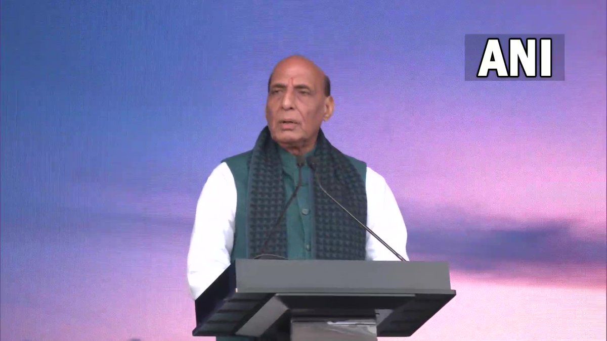 ANI's tweet photo. After passing away of Gen. Bipin Rawat,his wife&amp;11 other Armed Forces personnel, we've decided to celebrate ‘Swarnim Vijay Parv' with simplicity. IAF's Gp Capt Varun Singh, is under treatment at Command Hospital Bengaluru. We pray for his early recovery: Defence Min Rajnath Singh https://t.co/ze3c00GGMG