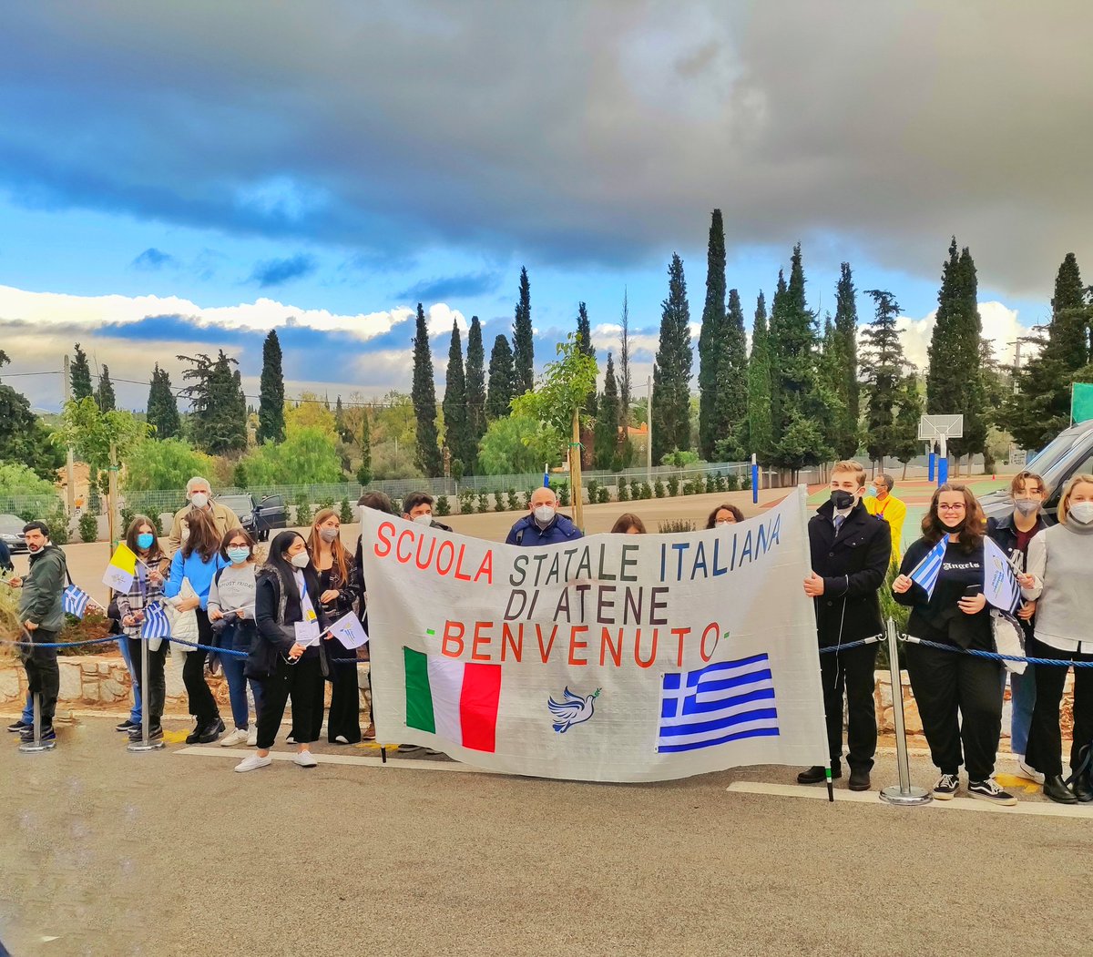 Dall'accoglienza del Papa 6/12/21 
@ScuolaItalianaAtene