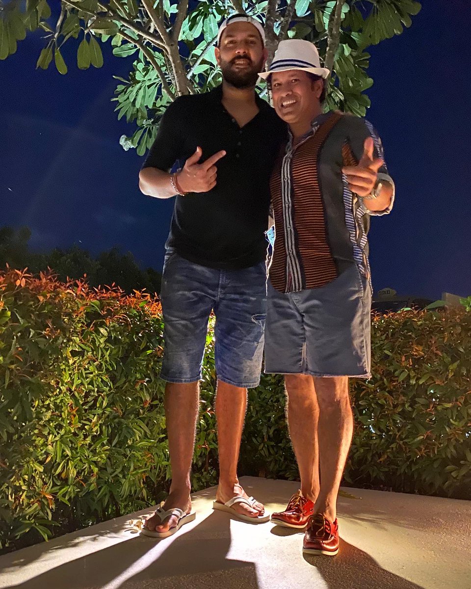 sachin_rt's tweet photo. Happy birthday Yuvi! Have spent some of my most memorable moments with you on and off the field. Look forward to many such moments…. Wish you a great day and year ahead soooperstar!! 🌟

@YUVSTRONG12 https://t.co/SFMR2vkuBn