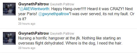 gwyneth paltrow tweeting