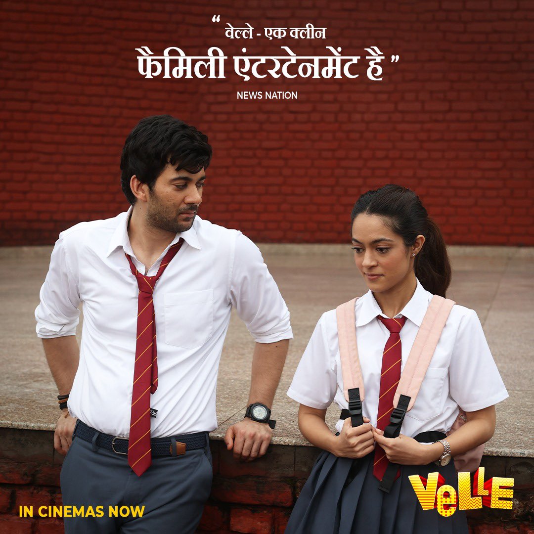 DevenMunjal's tweet photo. Full on entertainment guaranteed👍🏻
#Velle In Cinemas Now
@AbhayDeol @Roymouni #KaranDeol
@anyasinghoff @savantpremi #Vissheshh
 @ADFFilms @intercut_ent
@ZeeMusicCompany @PicturesPVR https://t.co/nVZYRChY0h