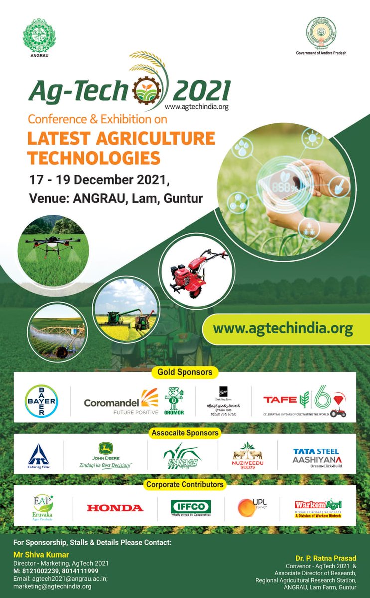 agtechap's tweet image. @AGTech53544407 

AGTech 2021

@andhrapradesh @Agriculturehry  @guntur @agricultureexpo