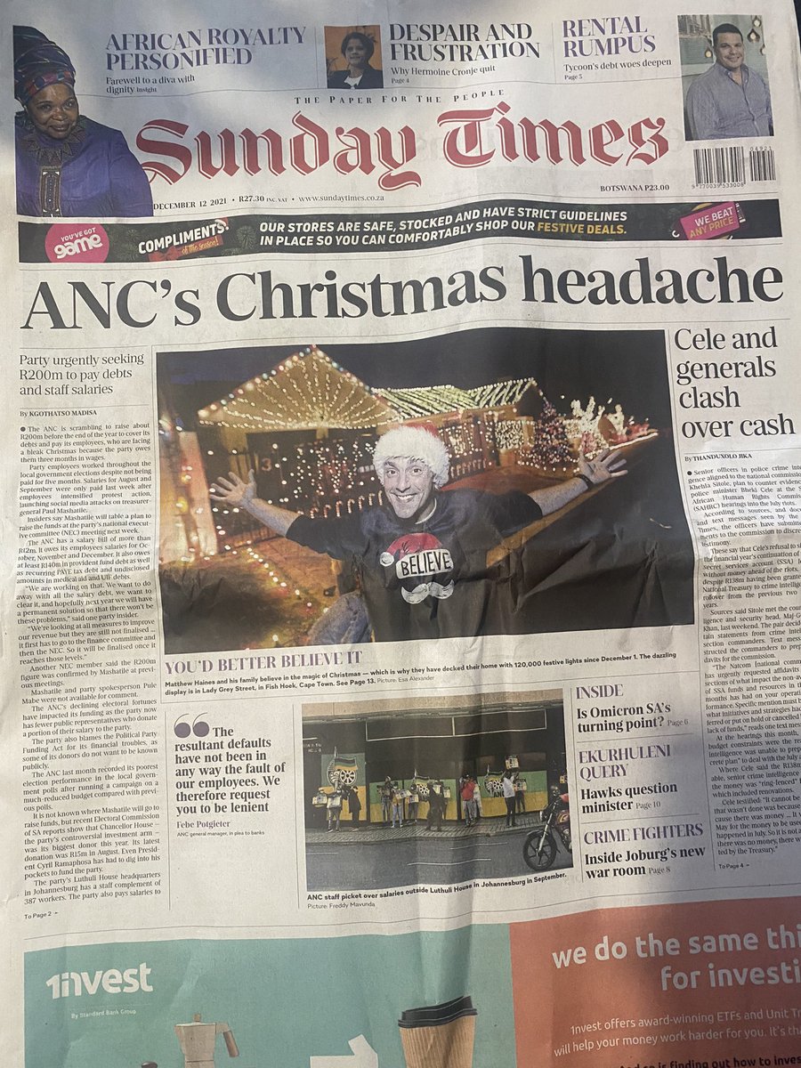 ricardomackenzi's tweet photo. South Africa please keep an extra extra extra extra eye out on any big tenders. The ANC needs R 200 Million urgently! We know how they roll. https://t.co/DNd0WvrZPd