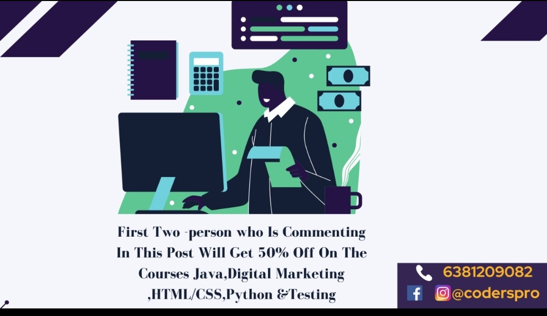 codersprotech's tweet image. Weekend opportunity 
#Python #java #DigitalMarketing #testing #Sundowns #bangalore #chennairains #SundayMotivation