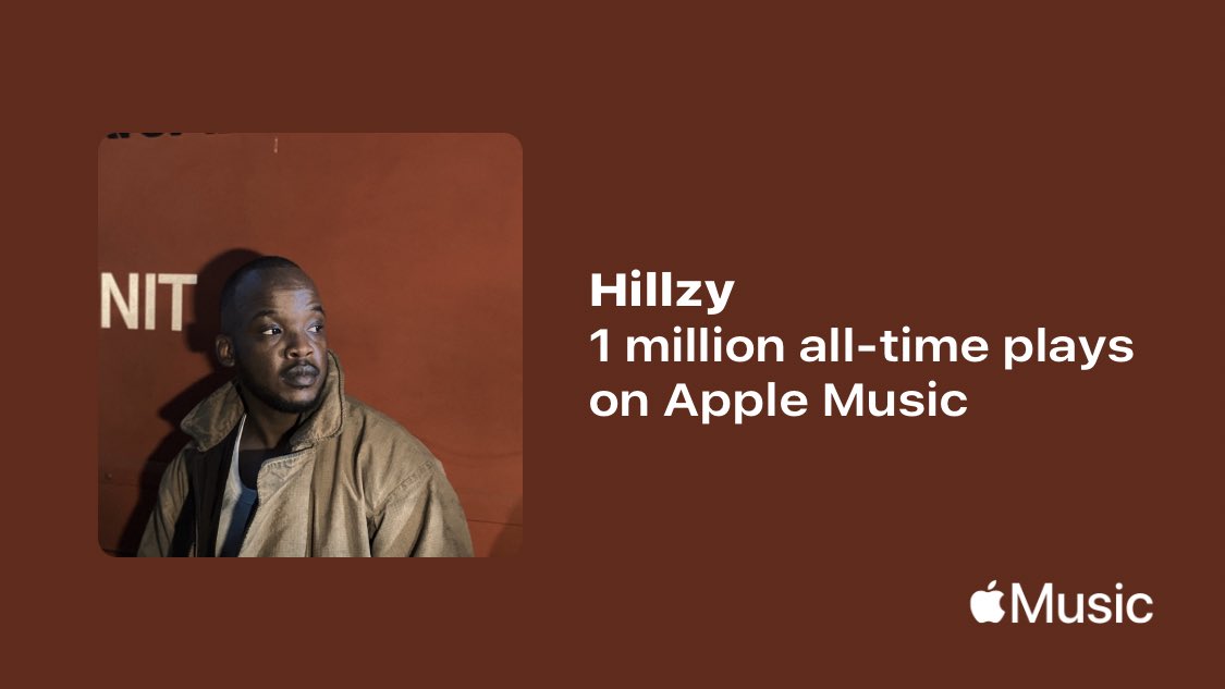 hillzy911's tweet photo. 1 000 000 on @AppleMusic 🎉 

Thanks for listening! #teamHillzy 🙌🏾❤️

https://t.co/reOtmm0CwG https://t.co/0Qjpd0GIDM