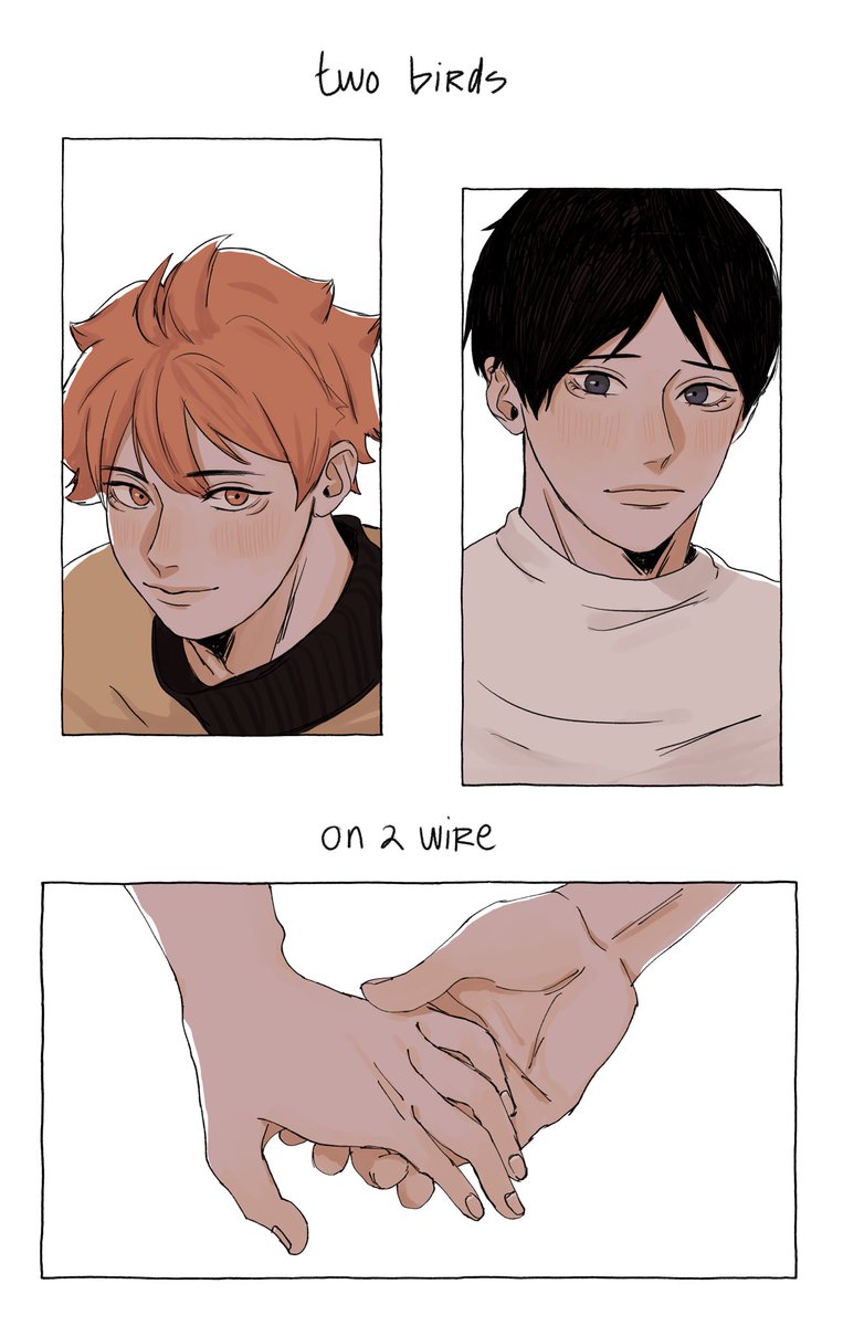 kagehina - two birds on a wire 