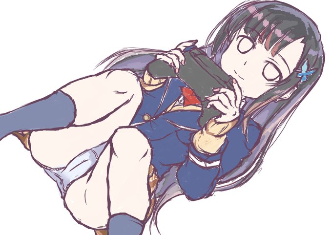 ゲームをしているJKを描いてました。続きは後日やります 