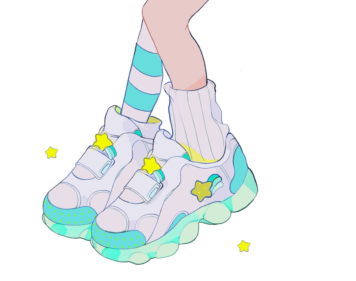 「shooting star sneaker 🌟🌐 」|ペパーミントのイラスト