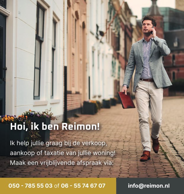 ReimondeWit's tweet photo. Zoek je een makelaar, heb je verhuisplannen, wensen of gewoon vragen? https://t.co/2HqpbIjx26 https://t.co/sTJz8ct6eL