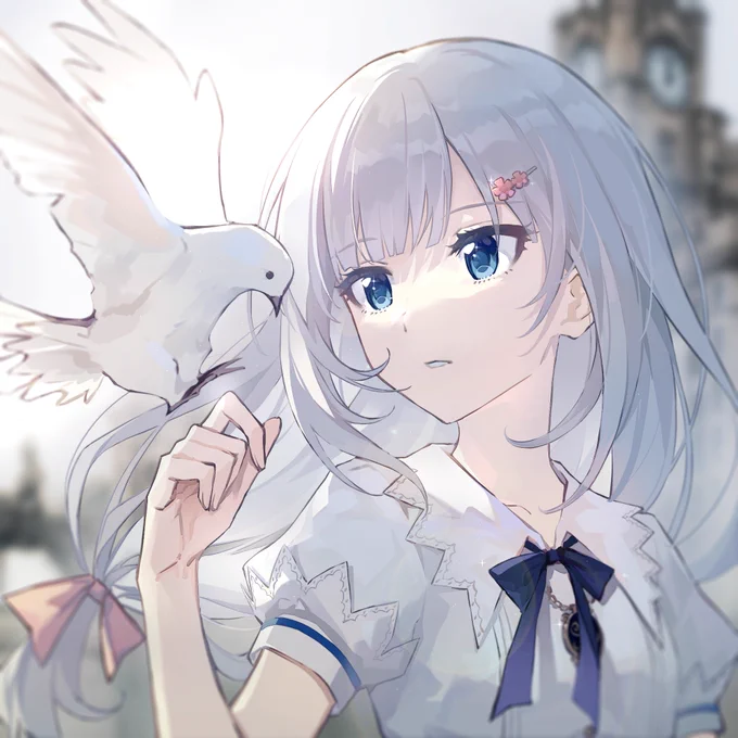 #ミリシタ #白石紬 同じく二ヶ月前に描いた色紙の絵です☺️ 