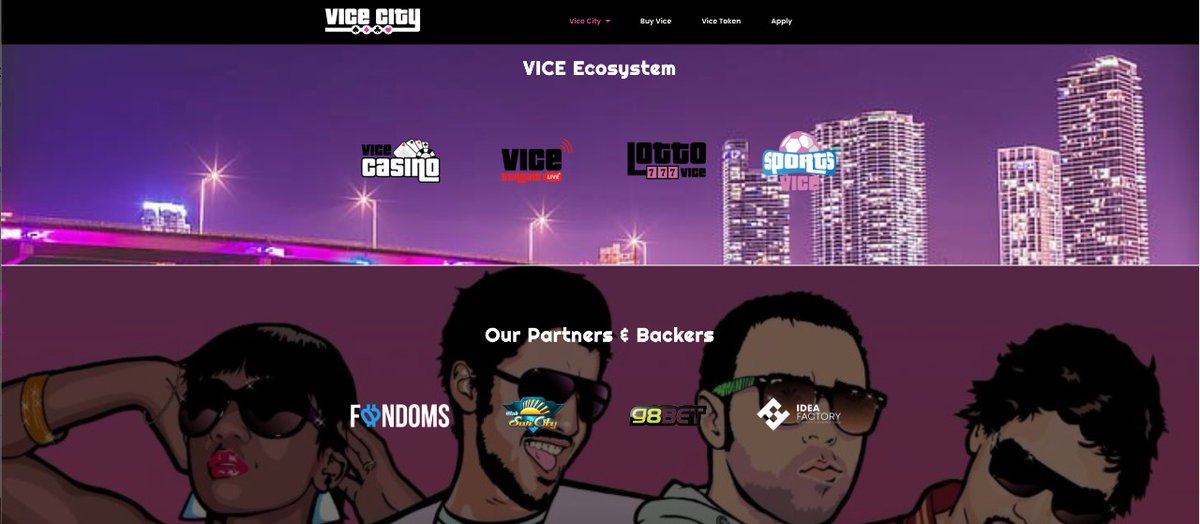 Good evening!🌙⭐️💫
🧐Do you know that Vice city is not only working with live streaming app provider but also collaborating with fandoms.io on their NFT platform 
 👉Open link for more detail: vicecity.fun
👉Buy here: vicecity.fun/sale/