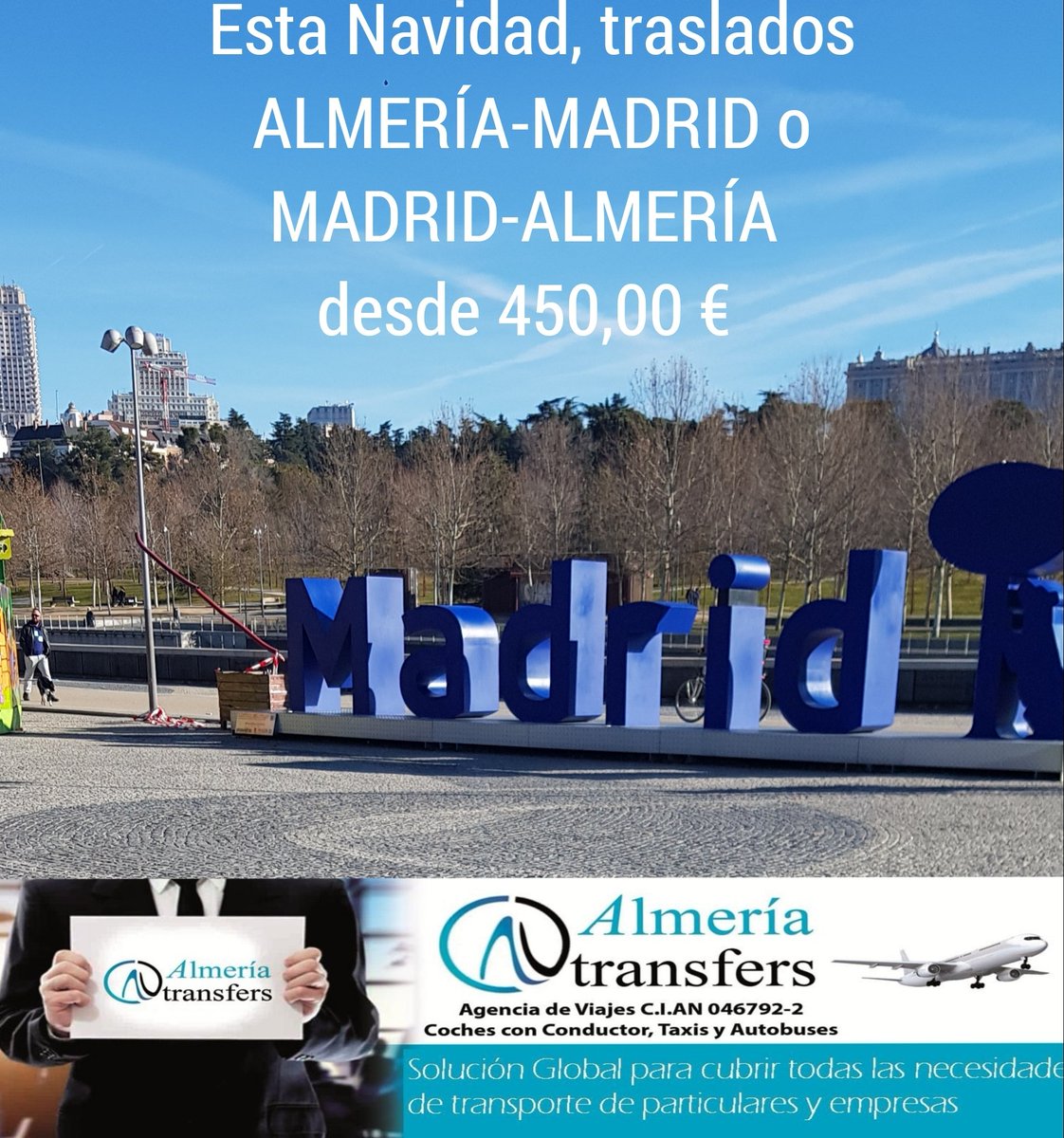¿Qué precio tienen los billetes de avión...por ejemplo para 4..6 personas? A lo que hay que sumar los traslados desde/hasta aeropuertos <a href="/AlmeriaTransfer/">Agencia Almería Transfers</a> <a href="/TAXIALMERIA/">-</a> almeriatransfers.com 
taxialmeria.net