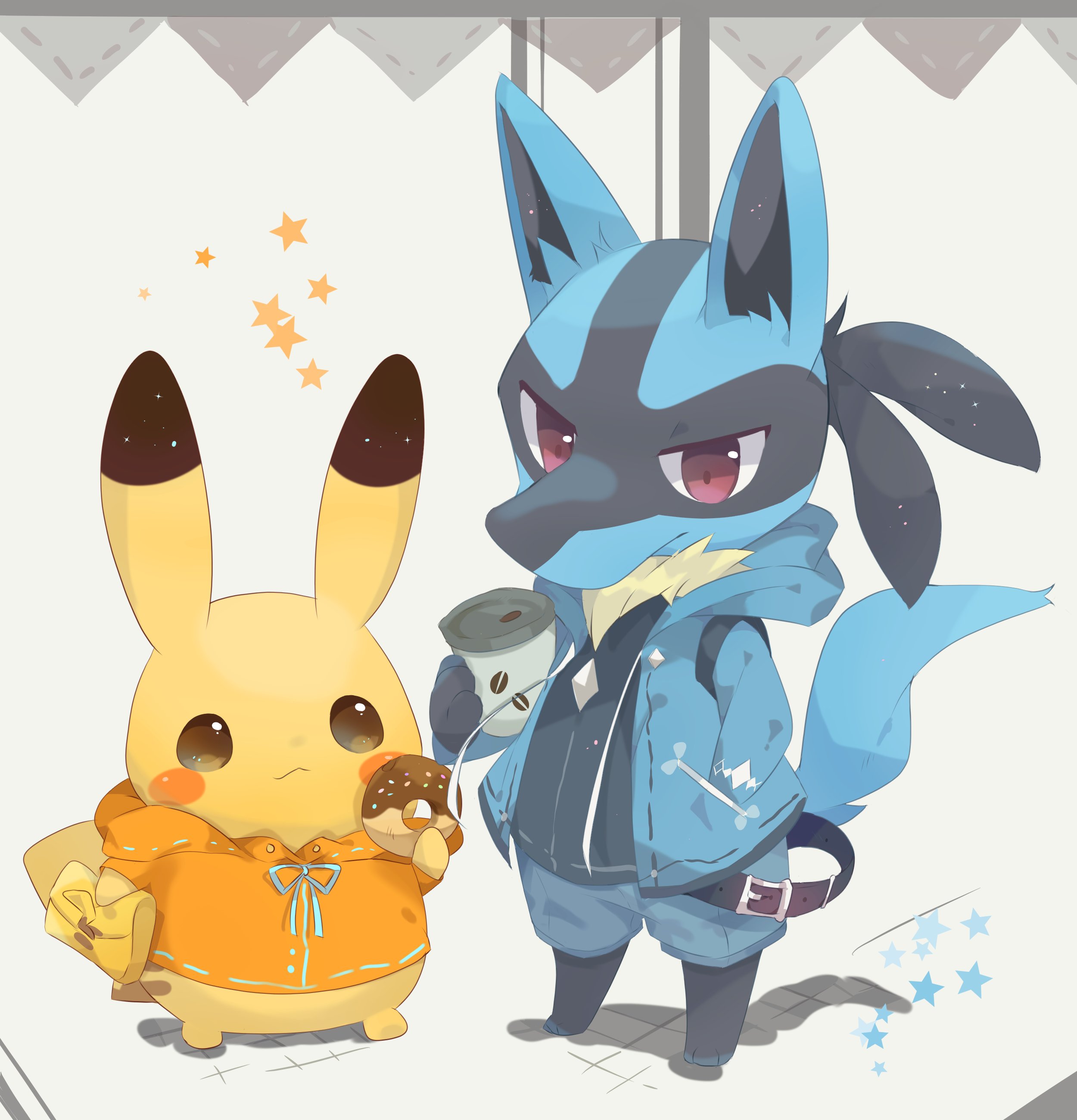 Ushiinu 多発性硬化症 どう森の住人っぽく ピカチュウ ルカリオ 描きました ポケモン イラスト T Co Lz9t362rph Twitter