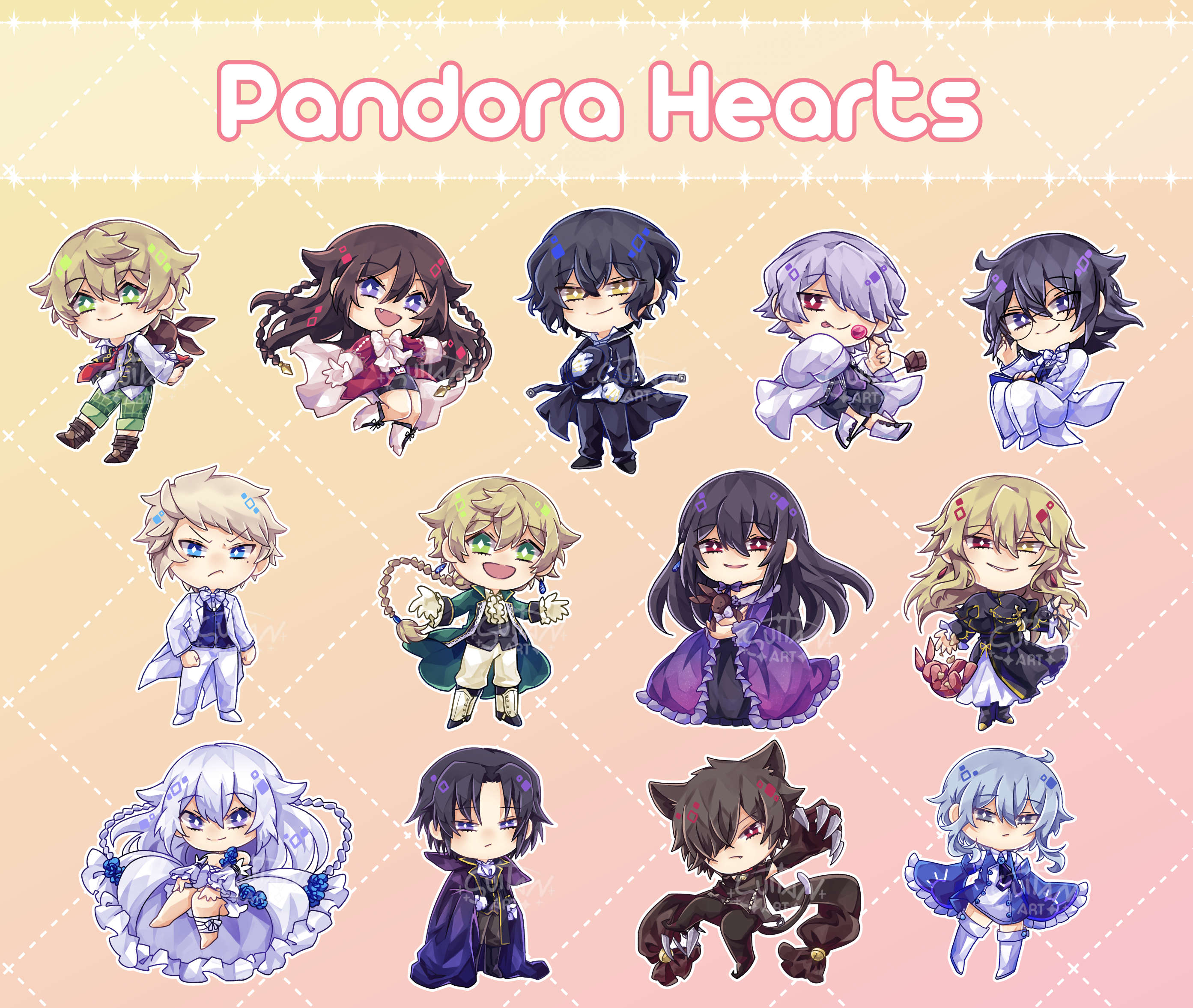 PandoraHearts ぱんどらはーちゅセット Suitan on X: 