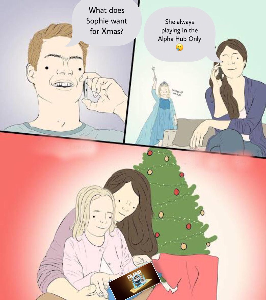 thechaachi's tweet image. This Christmas with Alpha Pass!!!