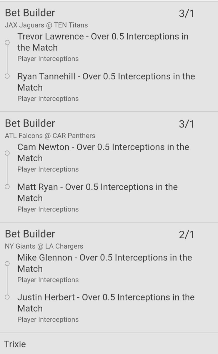 PropBrit's tweet image. Interception trixie