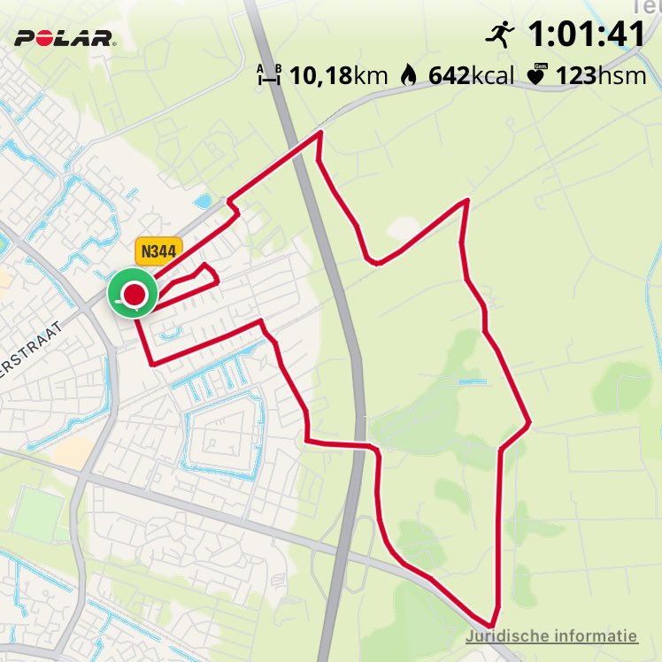 #PolarM430 Deze zet de teller dit jaar op 1700 kilometers 🏃‍♂️💪!!! #runningmovements #hardlopen