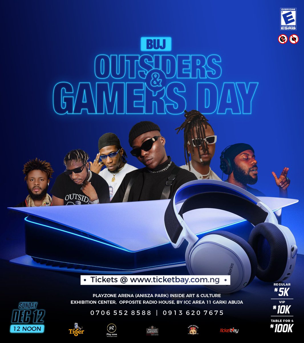 SamoraFortune's tweet photo. Yo #AbujaTwitterCommunity today is the BUJ GAMERS DAY.
You know how the drill is - all about fun.
Wahala for who never buy ticket up till now because na gist you go hear.
See y’all there
#PlayZoneArena https://t.co/pE7v1OSNSs
