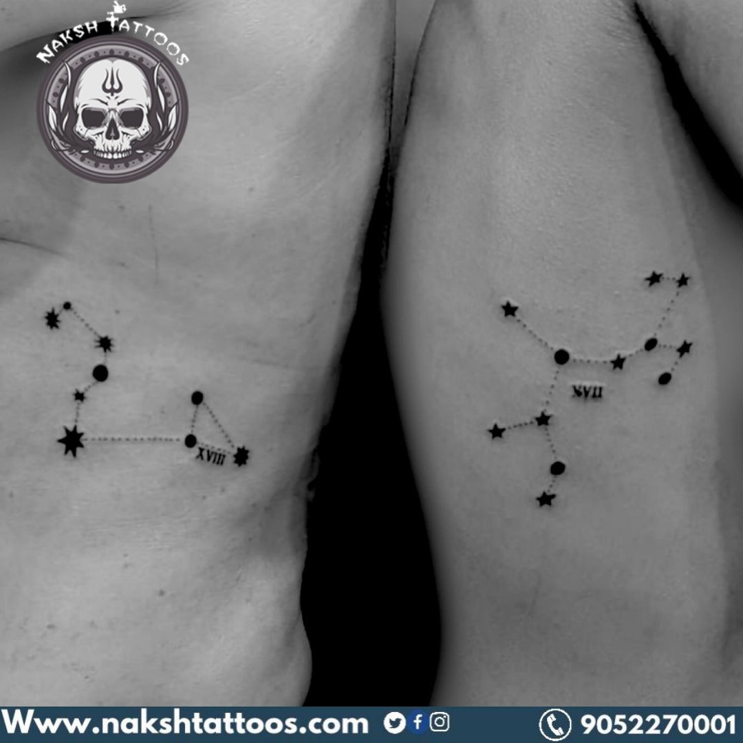 Geometric Ram Aries Tattoo Design - Astro Tattoos