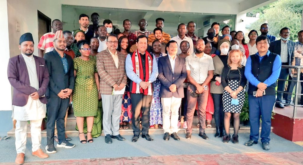Had a great interactive session with students from around 22 countries who are studying in Dibrugarh University.